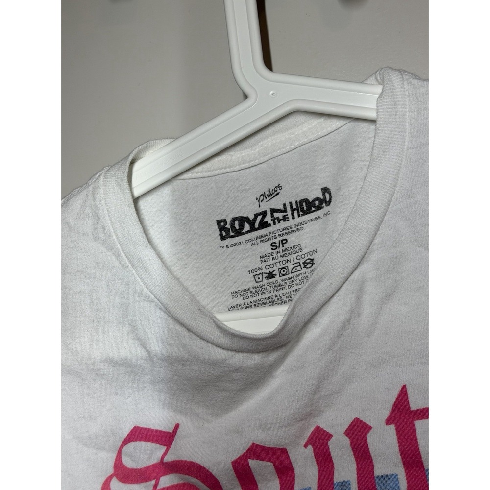 Boyz n the Hood Men's White South Central LA 1991 Graphic Tee S/P Cotton - Picture 3 of 3